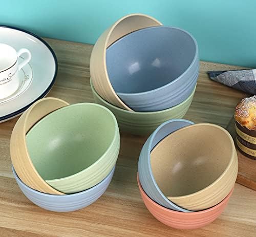 Unbreakable Cereal Bowls Large Dinner Set of 4, Lightweight Microwave & Dishwasher Usable, Eco-Friendly Bowls for Rice, Salad, Pasta, Noodles, Soup Bowls (Medium 13x6cm)