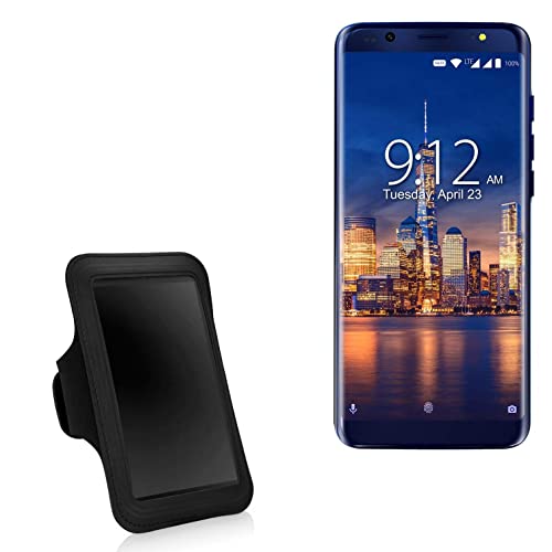 BoxWave Case Compatible with NUU Mobile G3 - Sports Armband, Adjustable Armband for Workout and Running for NUU Mobile G3 - Jet Black