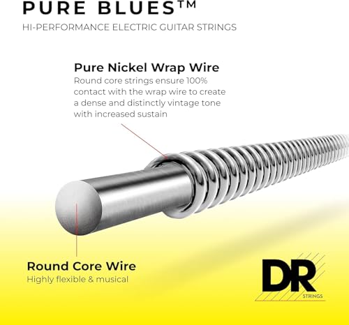 Image of PURE BLUES - Pure Nickel Electric Guitar Strings (Heavy (11-50), 3 Pack)
