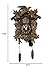 Cuckoo Clock Chiming Vintage Cuckoo Wall Clock Singing Bird Clock Home Decor Christmas Clock Gifts Resin Classic Brown