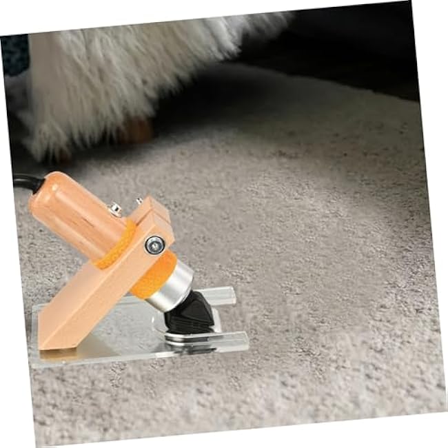 MINAOLULUS 1Set Convenient Carpet Trimmer Guide Holder Durable and Base for DIY Rug Making Easy Assembly Prevents Uneven Cuts for Home and Office Use