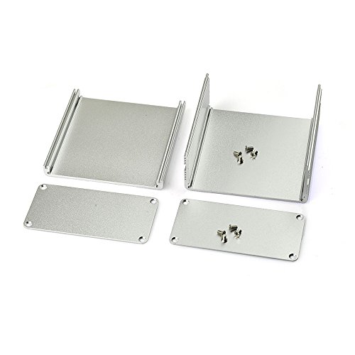 Eightwood Aluminum Enclosure Electronic Project Box Case for PCB Instrument Amplifier DIY 3.94 x3.94 x1.97 inch (LWH)