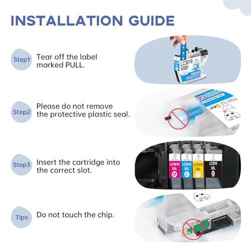 Image of Miss Deer LC3019XXL Ink Cartridges, Compatible Replacement Ink for Brother LC3019 3019 LC3019XXL, Work for MFC-J6930DW MFC-J6530DW MFC-J6730DW MFC-J5335DW(3BK /2C /2M /2Y,9-Pack)
