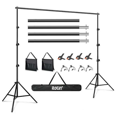 Adjustable Photo Backdrop Stand Kit (9ft x 10ft)
