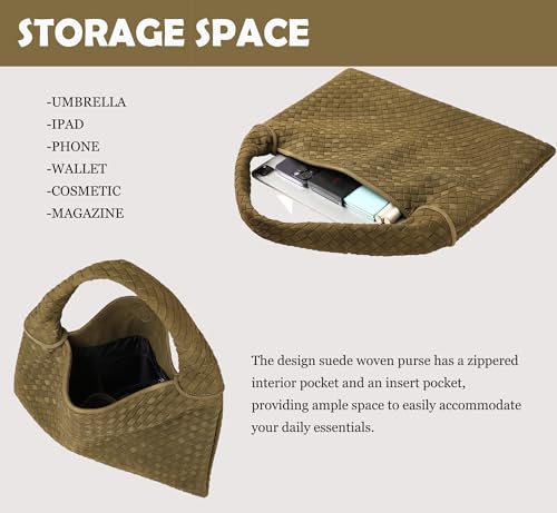 Bolso vintage trenzado de cuero vegano y ante miniatura 5