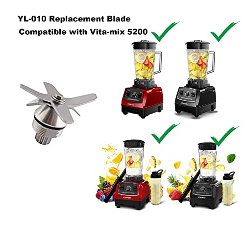 CRANDDI Spare Blade for YL-010, 011, Compatible with Vitamix Blender 5200, 6 leafs Stainless Steel Replacement Blade Set (010 Blade) by CRANDDI - Image 2