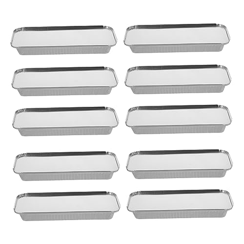 Cabilock Thick Aluminum Foil Disposable BBQ Bowls Takeaway Packing Boxes for Easy Storage Transport