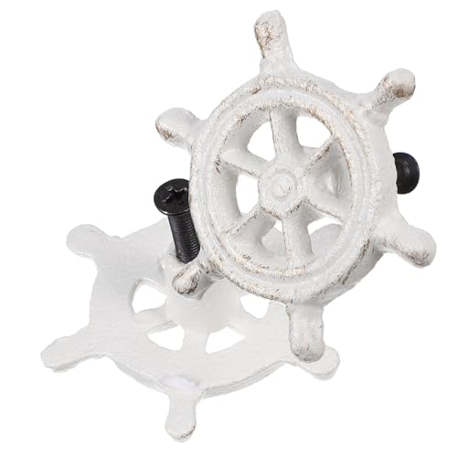 VILLFUL 2 piezas Tiradores de Cajón Vintage de Hierro Fundido Estilo Náutico Manijas Decorativas para Armario Cocina y Habitación Infantil Resistentes y Fáciles de Instalar