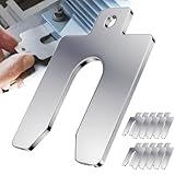 40 Pcs 304 Stainless Steel Slotted Shim Kit,8 Different thicknesses, 5 Pcs of Each Thickness (2' X 2')
