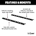 CURT 16104 Industry-Standard 5th Wheel Hitch Rails, Gloss Black, 25,000 Pounds
