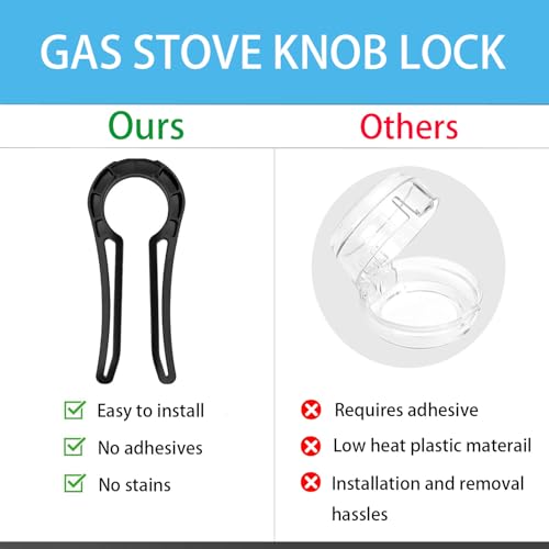 Stove Knob Lock for Child Safety and Proofing,Baby Stove Locks,Gas Stove Knob Locks (5 Pack)