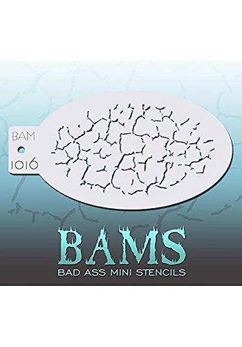 Bad Ass Desert Cracks Mini Stencil BAM1016 image 3
