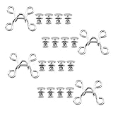 install pin button chrome ✅Paket inklusive - Sie erhalten 4 Sätze Jeansschnallen, Größe ca. 3,2 x 3,2 x 1,5 cm.