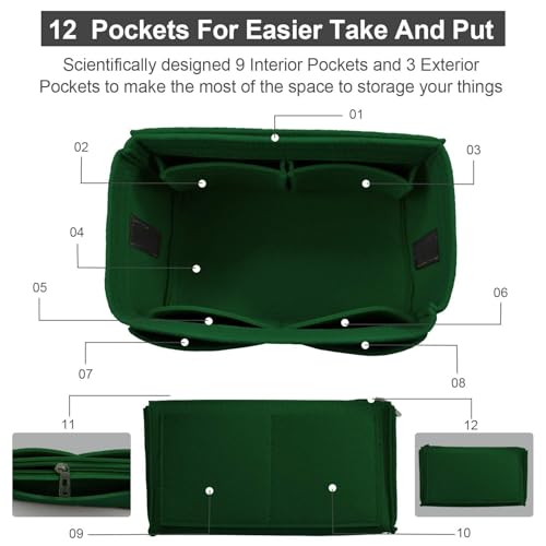 Image of Purse Organizer Insert, Handbag & Tote Organizer, Bag in Bag, Perfect for Speedy Neverfull and More