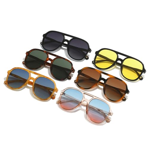 Retro Double Bridges Men Sunglasses Classic Women Gradient Shades UV400 Trending Driving Sun Glasses2