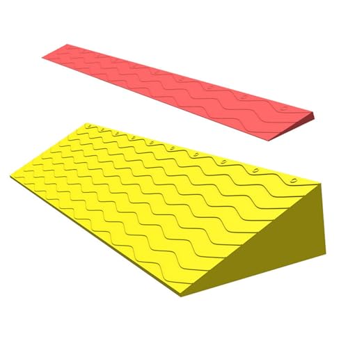 Alfombrilla para rampa antideslizante ensanchada, rampa de umbral de plástico, tabla de transición para escalones interiores, diseño antideslizante y resistente al desgaste miniatura 4