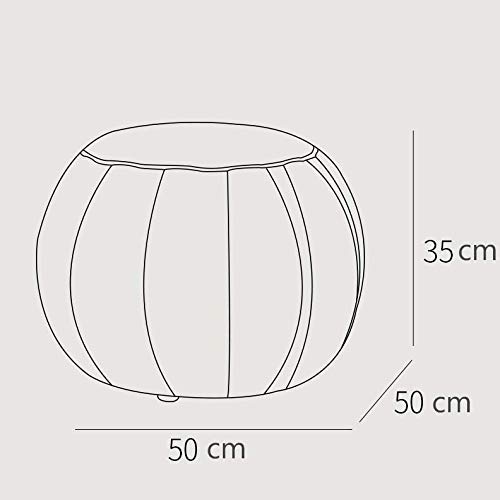 Pouf rond rembourré et compact pour petit espace - 4