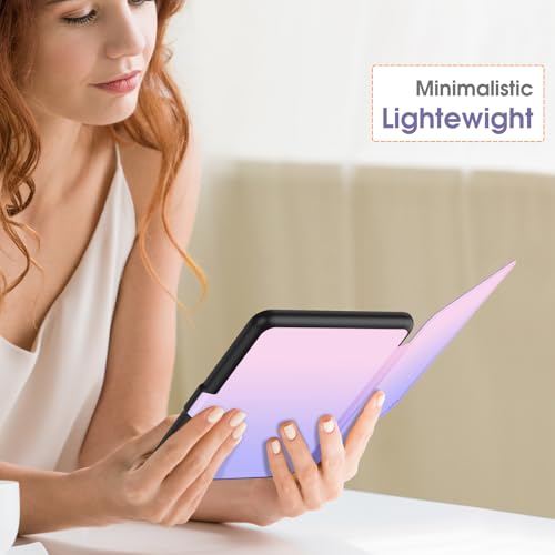 Image of Fintie Case for 7 inch All-New Kindle Paperwhite (12th Generation, 2024) and Kindle Colorsoft Signature Edition - Slim Lightweight Shell PU Leather Protective Cover with Auto Sleep /Wake, Fantacy Ombre