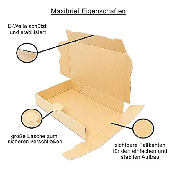 MB-5, 300 maxi-brievendozen, vouwdoos, maxibrief, 350 x 250 x 50 mm, wit, 300 stuks