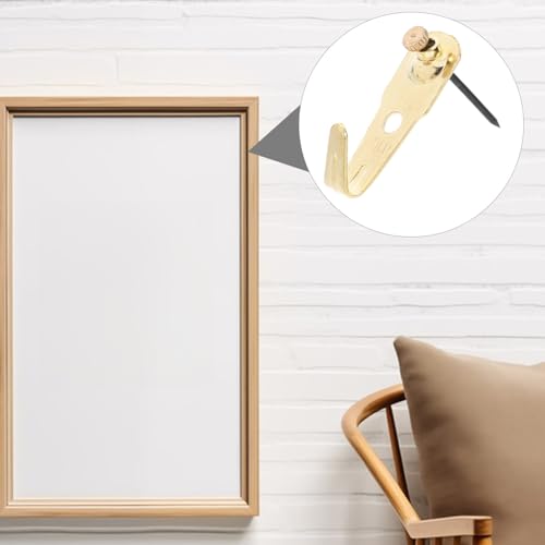 Image of Generic 30sets Heavy Duty Picture Hangers Copper Nails Sturdy Wall Hooks for Photo Frames Easy to Use Small Wall Hooks for Home Decoration and Artwork Display