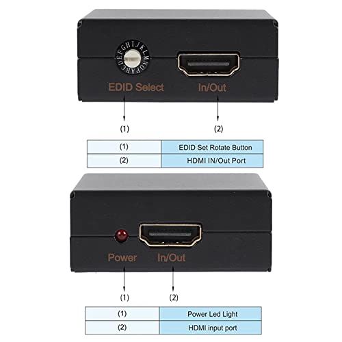 EIMSOAH HDMI EDID Manager, EDID Manager, EDID Emulator, HDMI EDID Feeader, 16 EDID Modes for 4K CEC, HDMI Input Output - Image 4