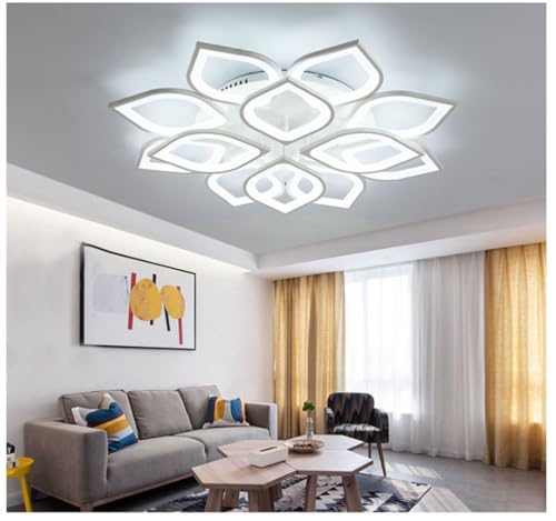 Plafonnier LED dimmable 160W lampe de salon et chambre avec télécommande réglable - 4