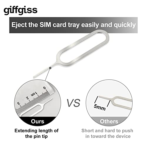 Sim Card Removal Tool 10 Pieces Sim Card Tray Ejecting Pin Remover Needle Opener Ejector For All Iphone And Most Smartphones Samsung Galaxy Cell Phone Htc Apple Ipad (Pack Of 10 Sus 304) #TOP2