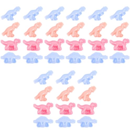 NUOBESTY 3 Jogos molde clipe de dinossauro dinossauros brinquedos plasticina brinquedos de molde de dinossauro moldes de moldes de lama para artesanato 12 unidades * 3