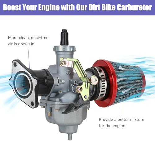 CILOYU PZ27 Carburetor Kit Replacement for CG 125cc 150cc 200cc 250cc 4 Stroke Engine Dirt Bike ATV Pit Bike XR100 Go Kart TaoTao Coolsport Lifan Parts Carb with Throttle Cable Assembly Accessories