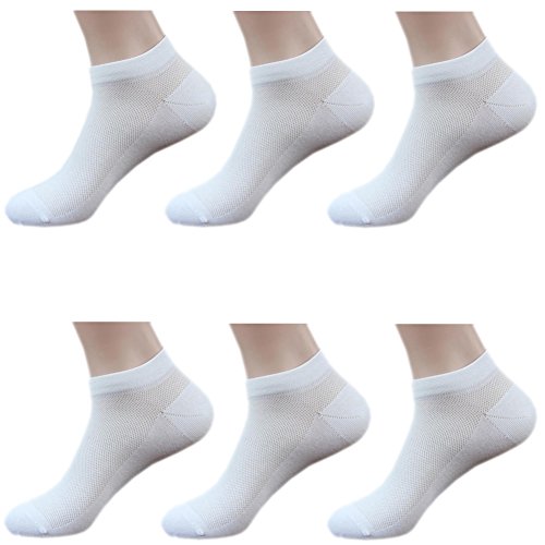 October Elf Men's Crew Ankle Thin Cotton Dress Socks - Short Athletic Socks