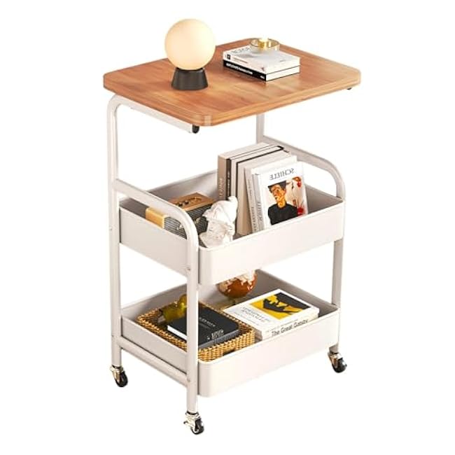 ´¢Îï³µ 2-Tier Rolling Storage Cart with Wheels - Multi Layer Open Shelf Organizer, Mobile Utility Rack for Kitchen, Office, Home Use, Space Saving Design(Color5)-3rq5dGo0