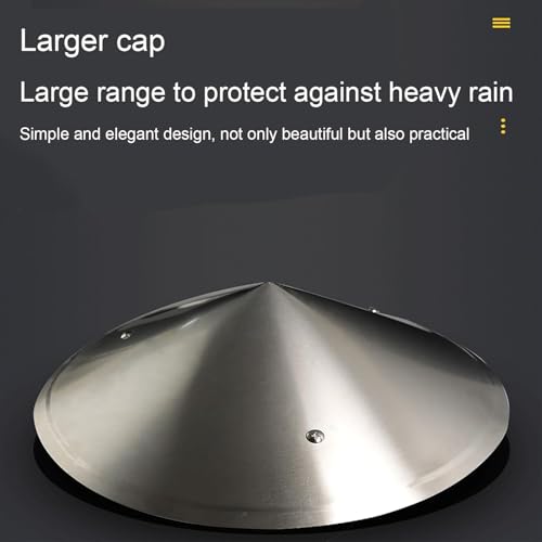 Chapeau de cheminée conique 130mm et couvercle de cheminée de pluie réglable