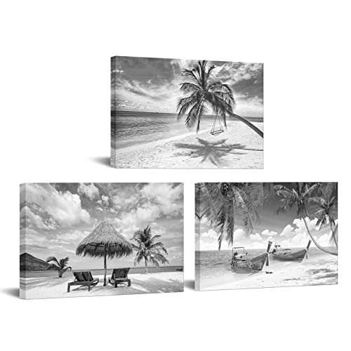 Flash Deals - 60% OFF Artsbay 3 Piece Black and White Beach Canvas Wall Art Tropical Palm Tree Painting Pictures Ocean Sunset Coconut Poster Print Seascape Artwork for Bathroom Bedroom Living Room Decor Framed Black Friday Sale 2022 Artsbay 3 Piece Black and White Beach Canvas Wall Art Tropical Palm Tree Painting Pictures Ocean Sunset Coconut Poster Print Seascape Artwork for Bathroom Bedroom Living Room Decor Framed