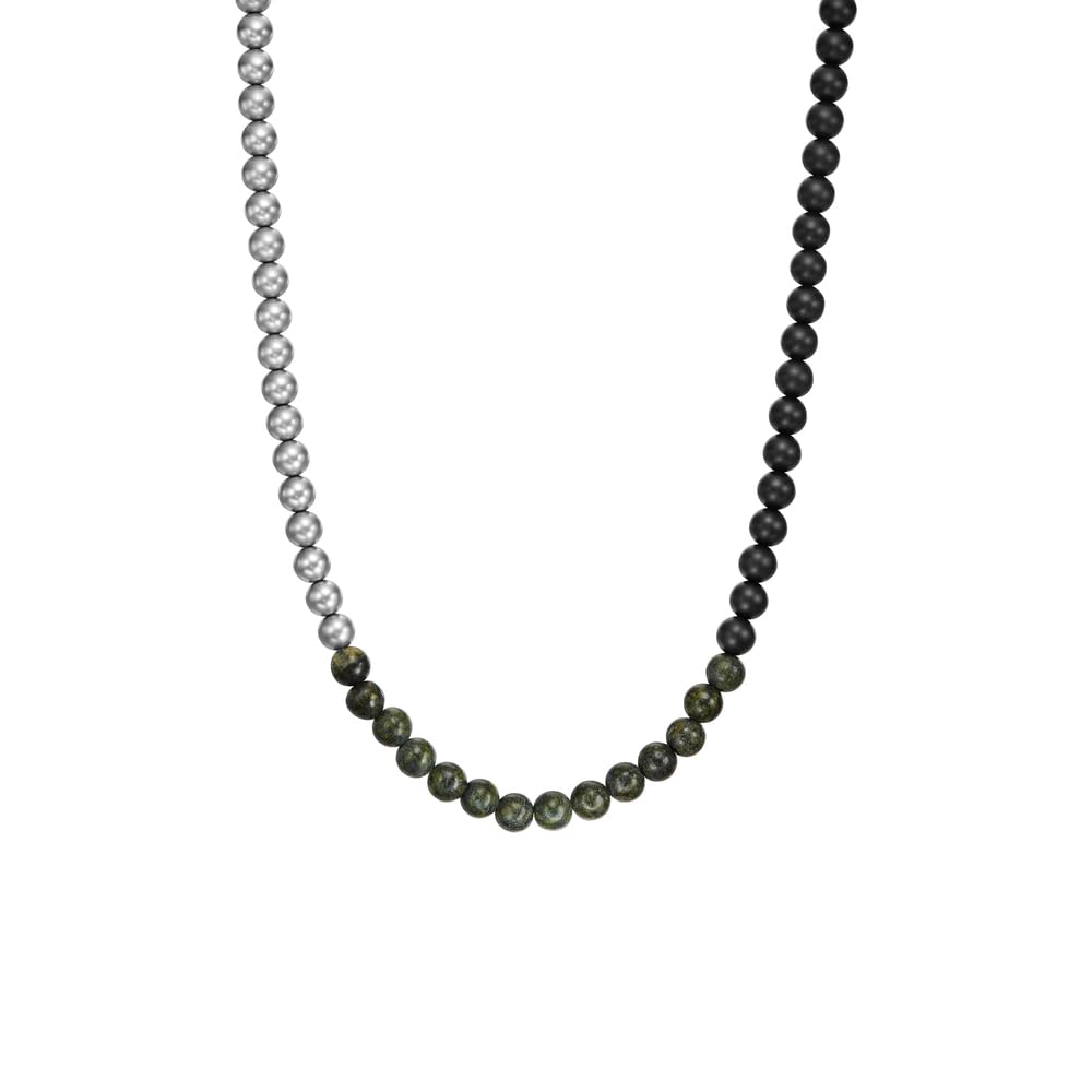 Armani Exchange Herren-Edelstahl-Halskette mit Karabinerverschluss