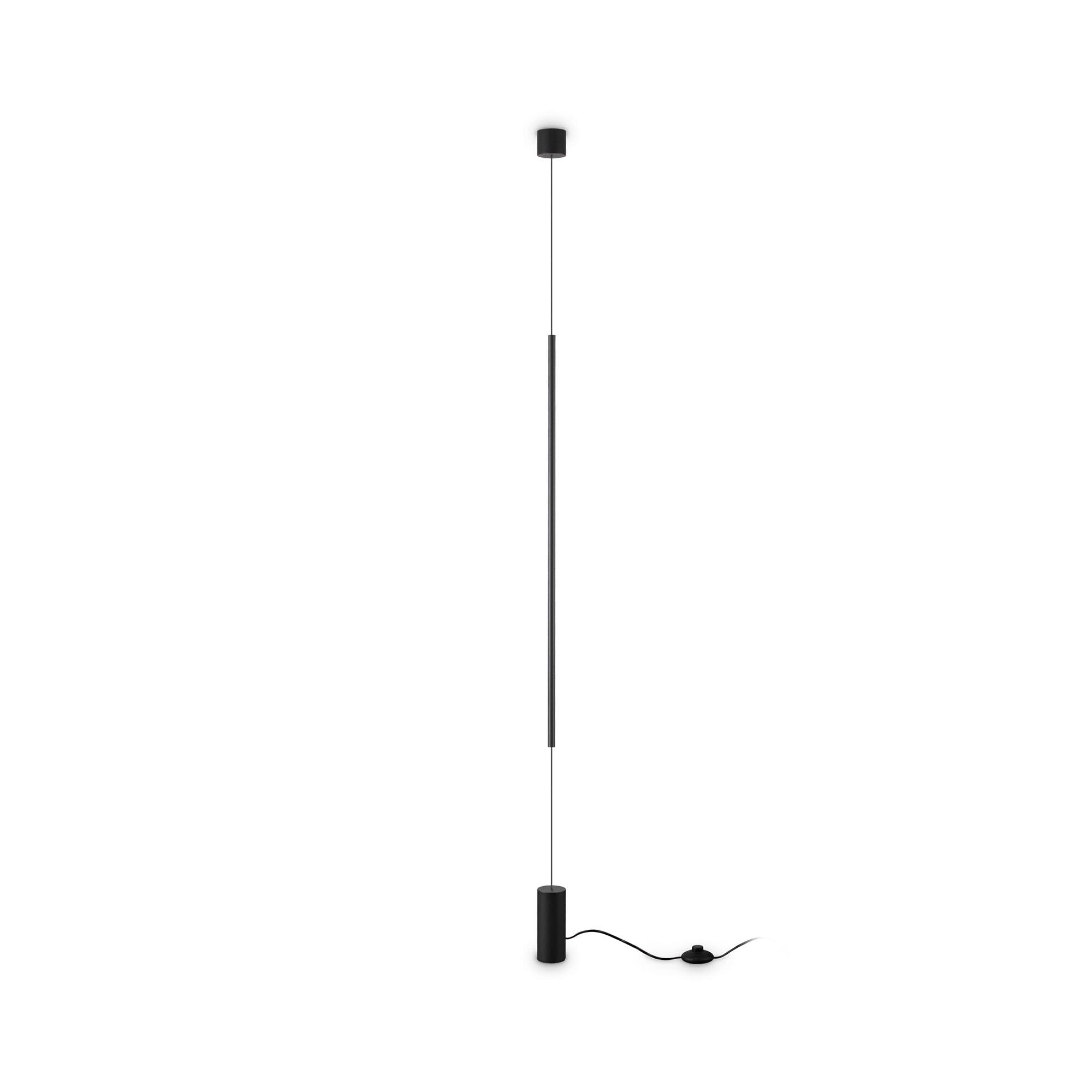 Ideal Lux FILO Integrierte LED-Pendel-Deckenleuchte Schwarz, 3000 K, nicht dimmbar