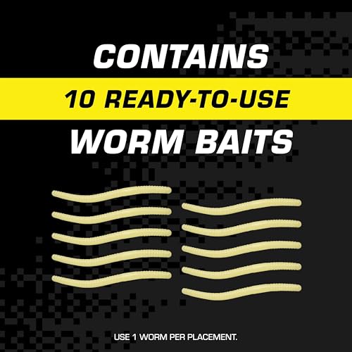 Tomcat Mole Killer(a) - Worm Bait - Includes 10 Worms per Box - Mimics a Mole's Natural Food Source - Ready-to-Use Mole Killer - Effective Against Most Common Mole Species