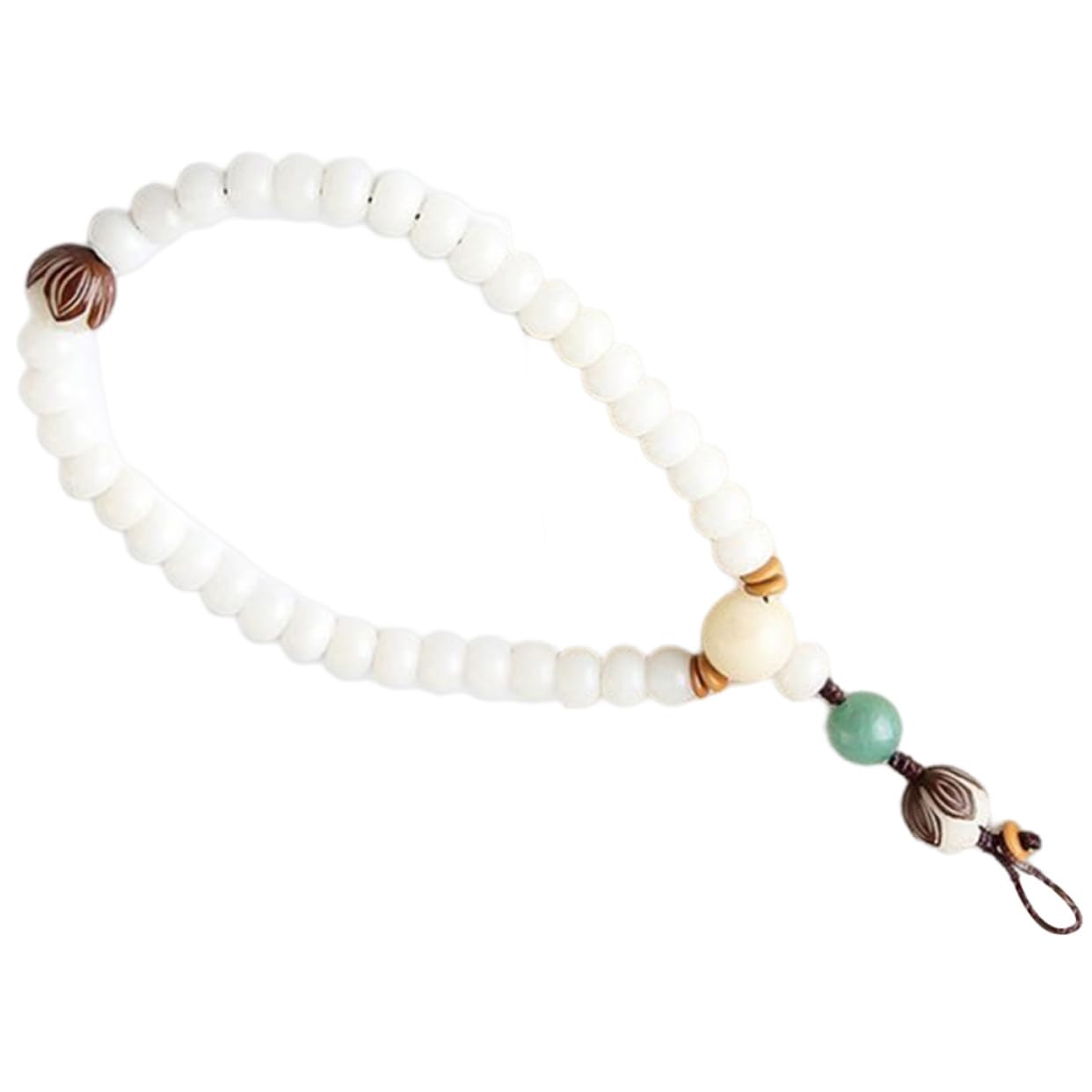 Bodhi Handy Kette mit Perlen Verstellbar Abnehmbar Stilvolle Telefon Tragekette für Schlüssel Verlust Handyband für Frauen Chinese Style Design