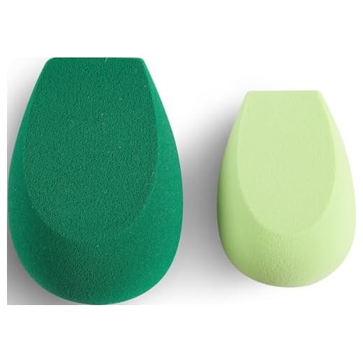 EcoTools Ecofoam Perfect Blender Duo Sponge, Beauty Sponges For Flawless Foundation Coverage, Eco-Friendly Makeup Sponges, Best For Liquid & Cream Makeup Products, Cruelty-Free & Vegan, 2 Piece Set