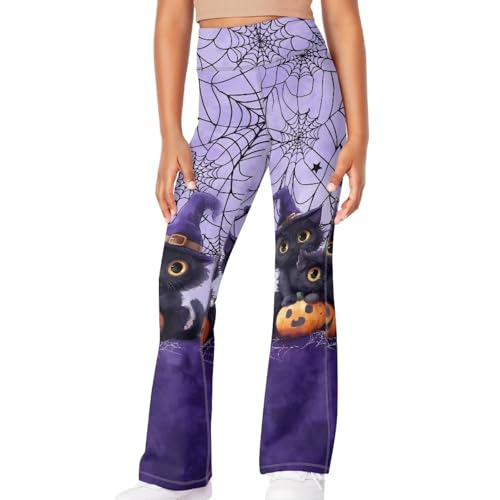 YEXIATODO Girls Wide Leg Yoga Pants Athletic Leggings 5-14 High Waisted Yoga Pants Yoga Active Flared Yoga Pants3