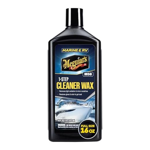 Meguiar's M5016 Marine/RV One Step Cleaner Wax, 16 fl oz