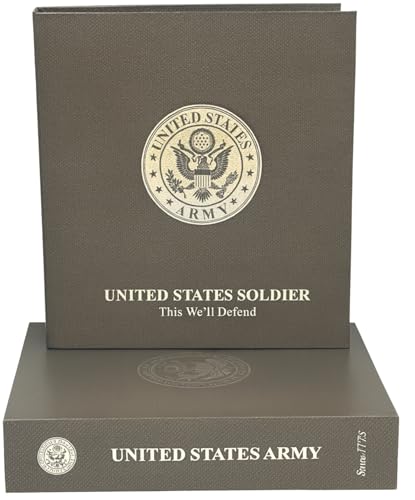US Military Binder and Box Set - I Love Me Book Series (US Army) - Custom Dividers and Document Protectors Included