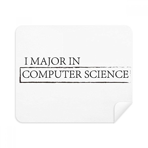 Quote I Major in Computer Science Cleaning Cloth Screen Cleaner 2pcs Suede Fabric