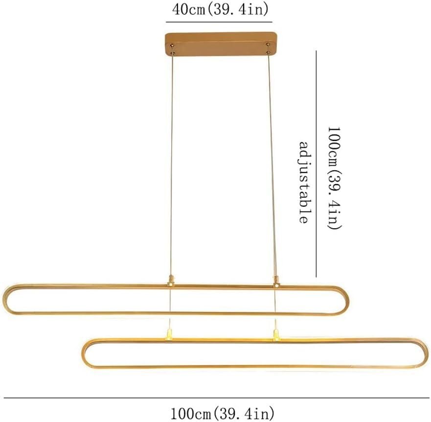 Lustre de table à manger variable LED tricolore pour un éclairage sur mesure