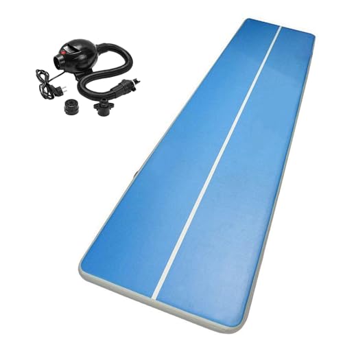 BEILOCKERY Inflatable Air Gymnastics Mat 26ft with Electric Pump 3.94 Inches Thick Training Mats for Home Gym Outdoor