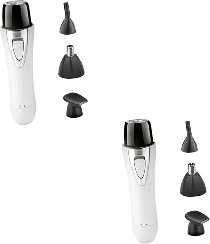 FOMIYES 2 unids recortadora de pelo facial eléctrica barba recortadora bigote afeitadora bigote afeitadora hombre máquina de afeitar máquina de