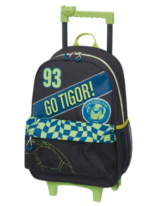 MOCHILA ESCOLAR TIGOR CARRINHO S/ALÇ F.C 100% ORIGINAL