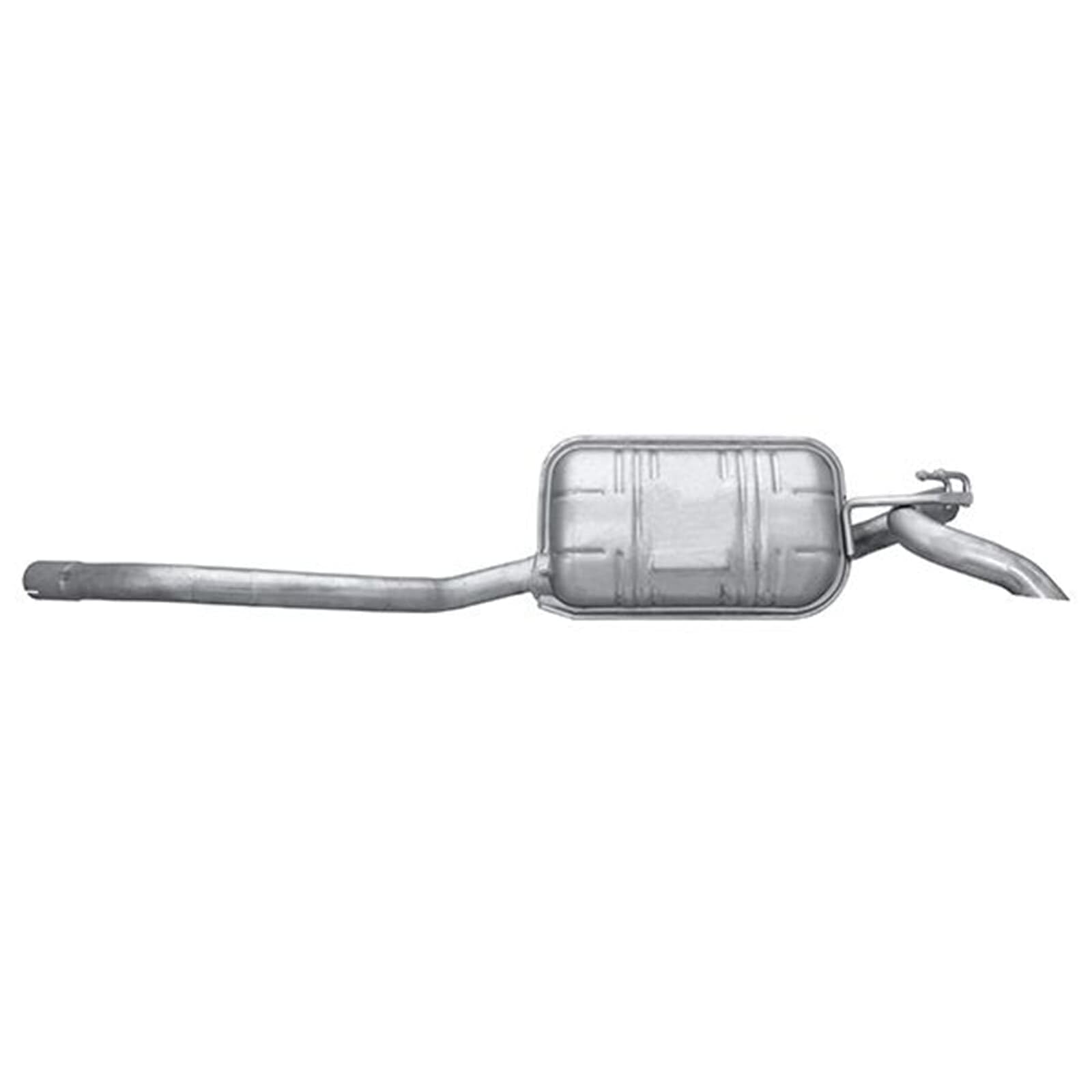 HELLA 8LD 366 031-651 Tłumik końcowy - Easy2Fit® Kit - z tyłu - jednoczęściowy - Komplet z elementami do montażu