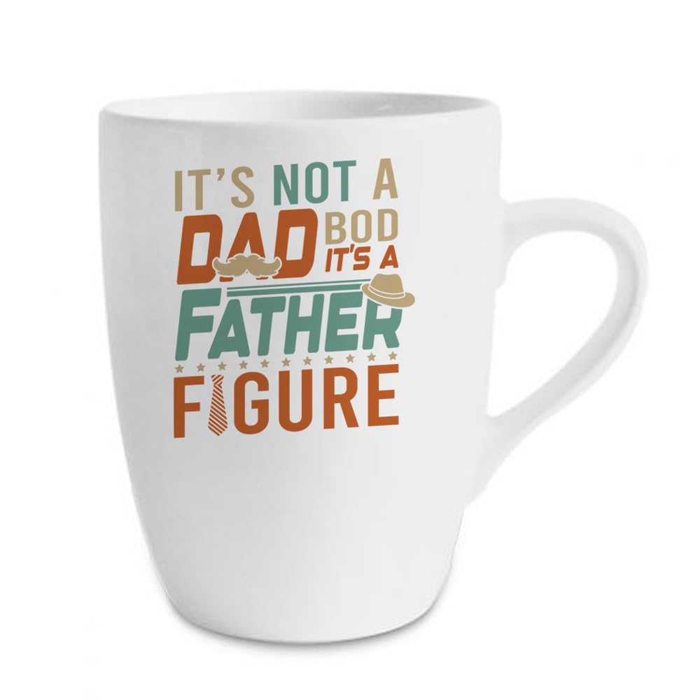 Getagift Father's Day Gifts, It's Not a Dad BOD It is a Father Figure, 13 oz Marrow Cup/Mug.