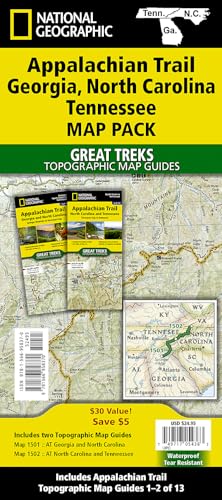 Appalachian Trail: Georgia, North Carolina, Tennessee [Map Pack Bundle] (National Geographic Trails...