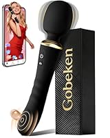 Gobeken Sex Spielzeug für die Paare Frau Männer Doppelkopf, Vibrator Vibratorensets für Frauen App-Steuerung, Sex Toys Sexspielzeug 5 Frequenz Vibration für Frauen 10 Stärke Dildo Analplug Schwarz